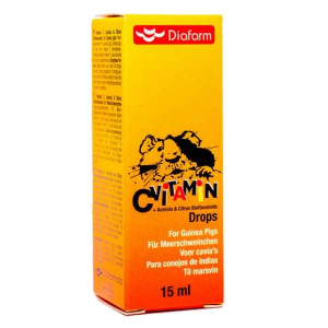 DIAFARM VITAMIN-C DROPS vitamīns C jūras cūciņām 15ml